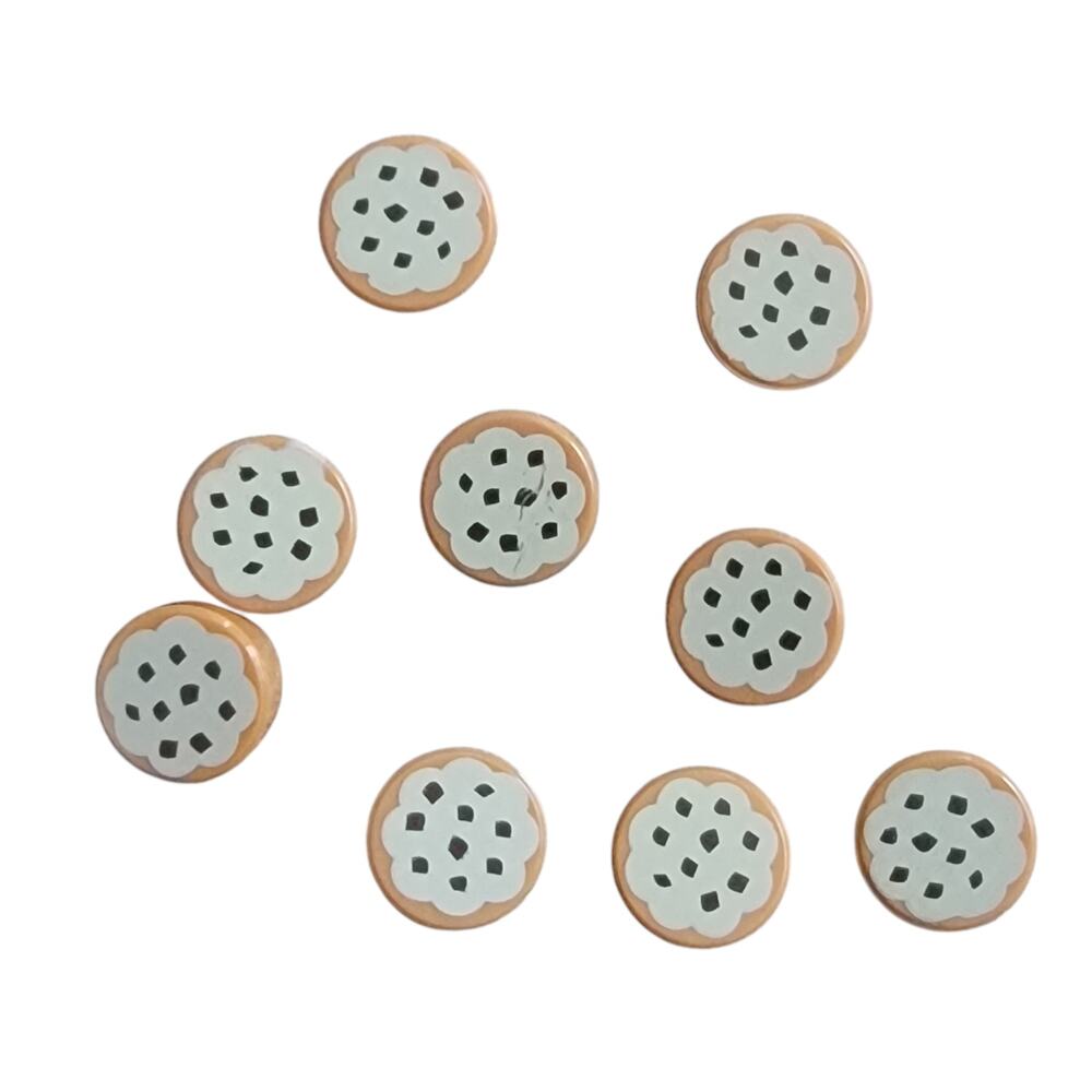 LEGO Cookie w/ Sprinkles 1x1 Round Tile Lot 9 Pc 98138pb014 Decorated Parts Toys